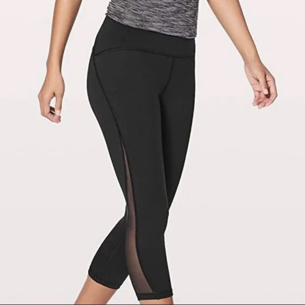 Lululemon Train Times Crop Mesh Sides 17”
